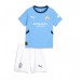 Camisa de Futebol Manchester City Ruben Dias #3 Equipamento Principal Infantil 2024-25 Manga Curta (+ Calças curtas)